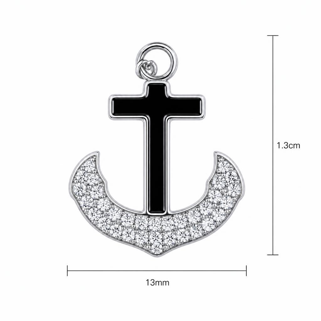 Dimensiuni pandantiv Jolie Silver 13x13 mm