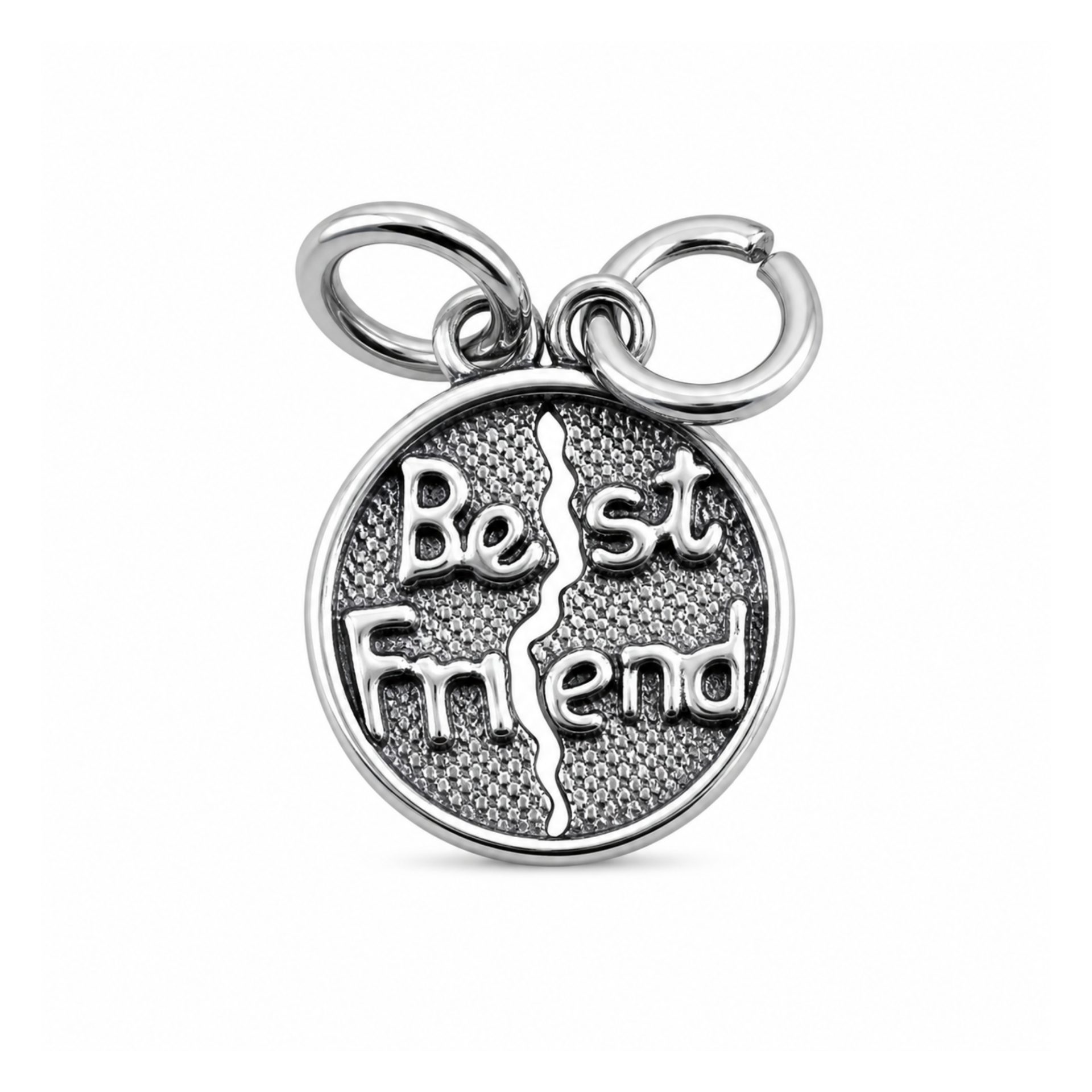 Pandantiv din argint 925 Bestfriend model rotund