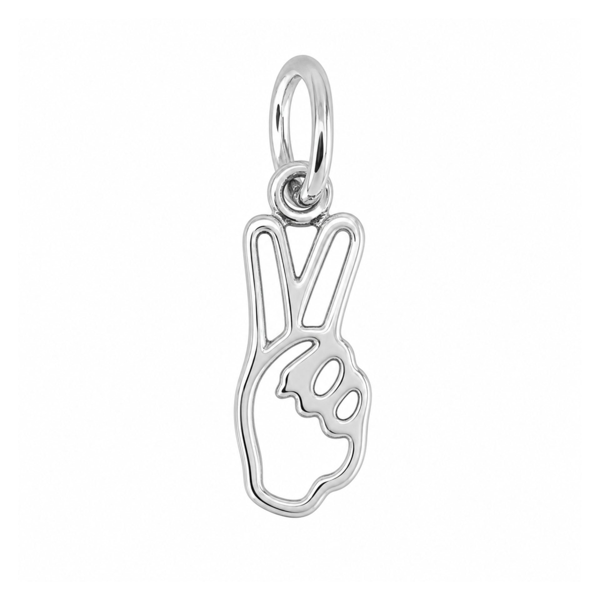 Pandantiv, Jolie Silver, Argint 925, Model Semnul Pacii, 19 x 16 mm, 0.9 g