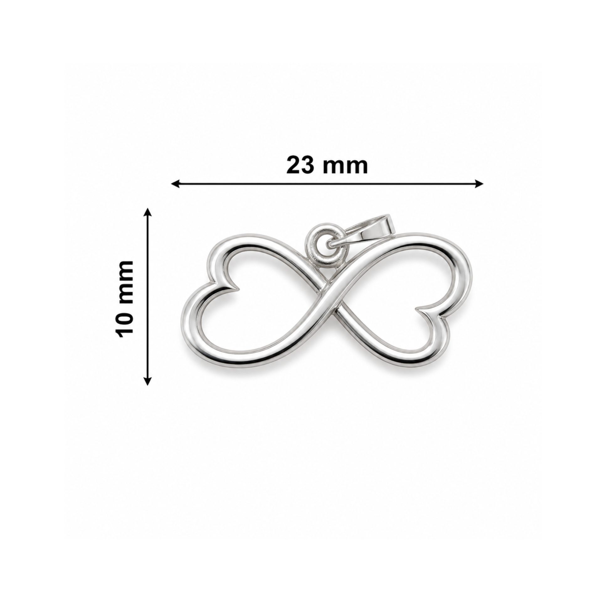 Pandantiv, Jolie Silver, Argint 925, Model Infinit, 1.8 g, 23x10 mm 4