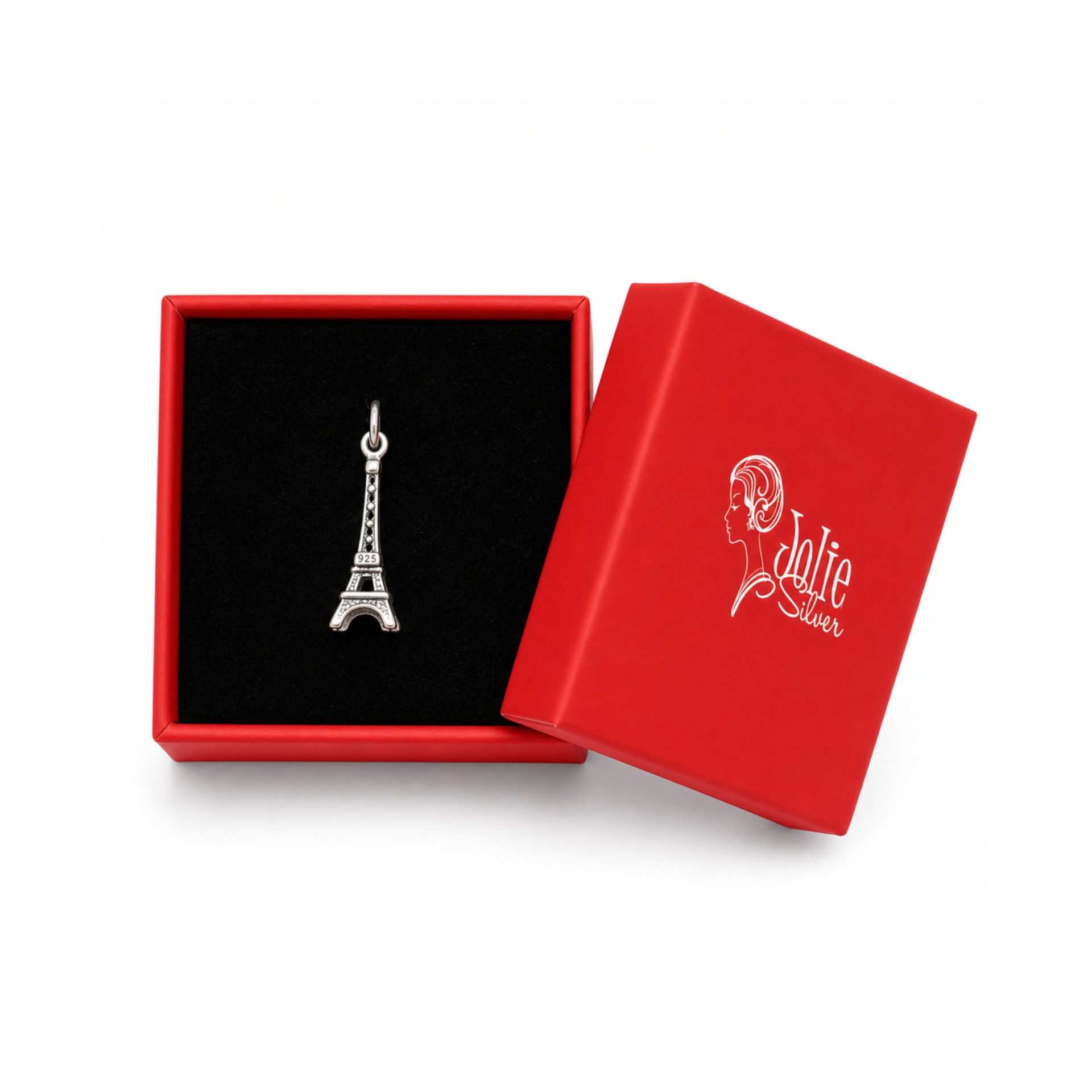 Pandantiv Torre Eiffel prim plan