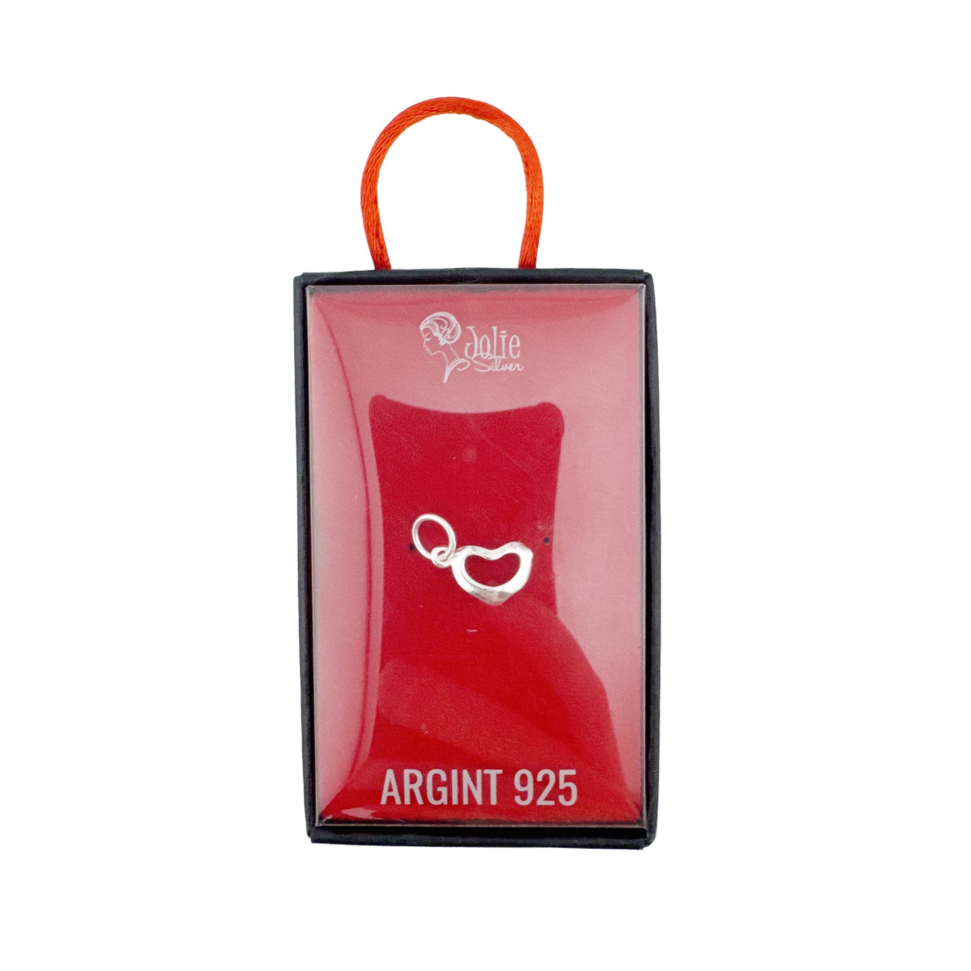 Pandantiv din Argint 925, Jolie Silver, pentru Dama, Model Inima, 0.6 g, 2 x 1 cm, Argintiu