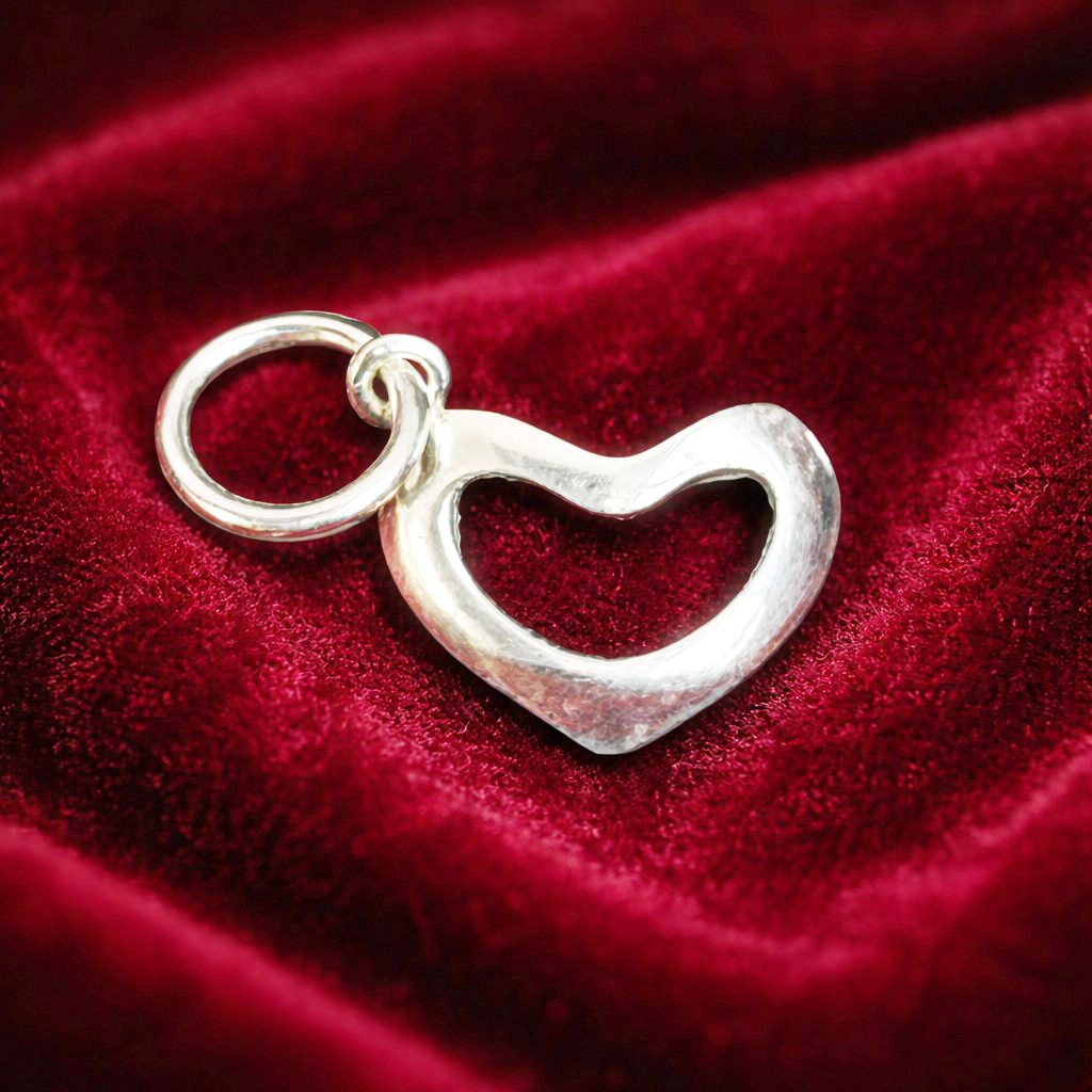 Pandantiv din Argint 925, Jolie Silver, pentru Dama, Model Inima, 0.6 g, 2 x 1 cm, Argintiu