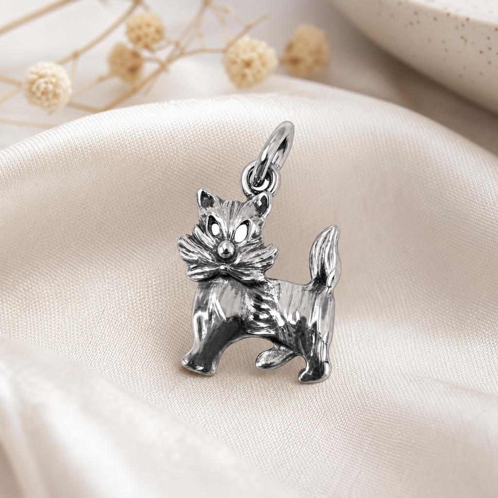 Pandantiv Jolie Silver din diferite unghiuri