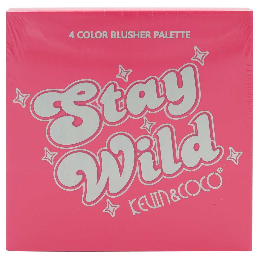 Paleta de Blush, KEVIN&amp;COCO, 4 Culori Stay Wild, 12.2 x 12.2 x 0.9 cm 2