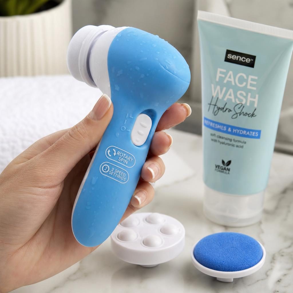 Set, Sence Beauty, pentru Curatarea Fetei Aparat, Accesorii, Gel Facial150 ml Hydro Shock