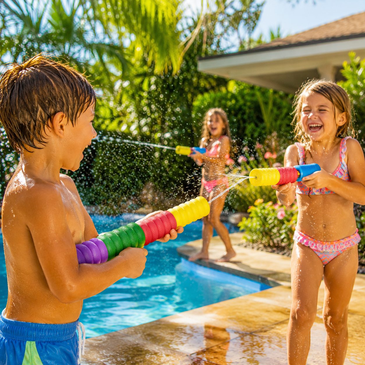 Blaster de Apa pentru Copii, , Dimensiune 40 cm, Jucarie de Vara pentru Plaja, Piscina si Curte, Rezervor pentru Apa, Design Usor de Manevrat, Diverse Modele, Multicolor 2