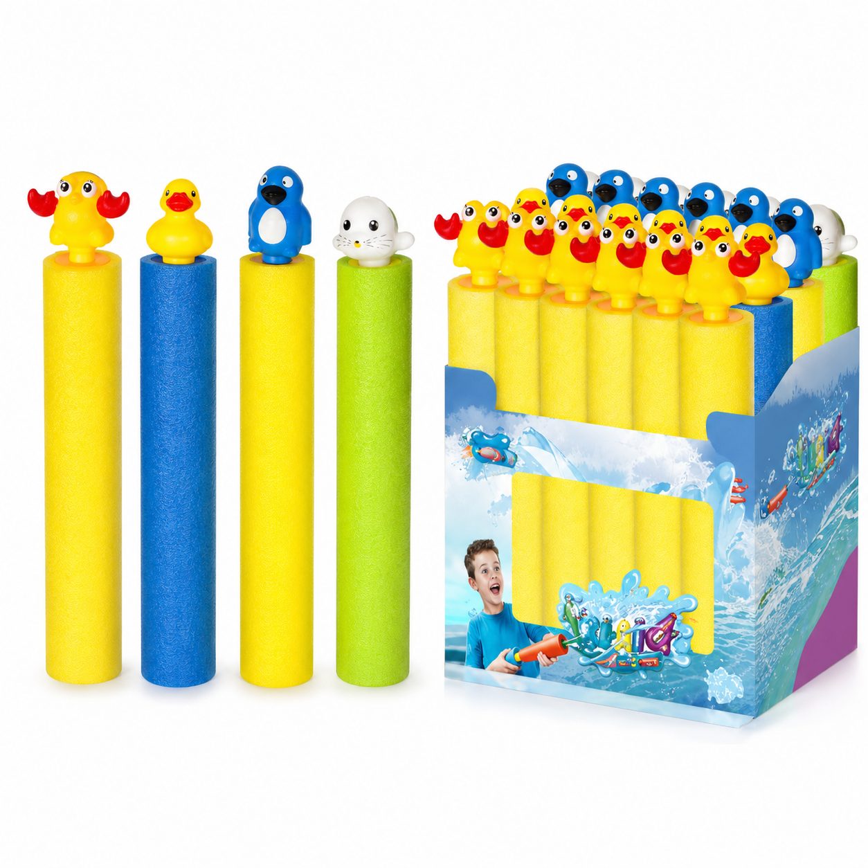 Blaster de Apa pentru Copii, , Dimensiune 5 cm, Jucarie de Vara pentru Plaja, Piscina si Curte, Rezervor pentru Apa, Design Usor de Manevrat, Diverse Modele, Multicolor