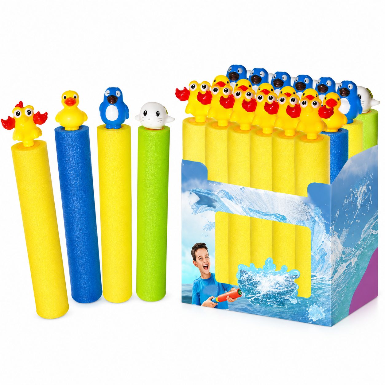 Blaster de Apa pentru Copii, , Dimensiune 5 cm, Jucarie de Vara pentru Plaja, Piscina si Curte, Rezervor pentru Apa, Design Usor de Manevrat, Diverse Modele, Multicolor