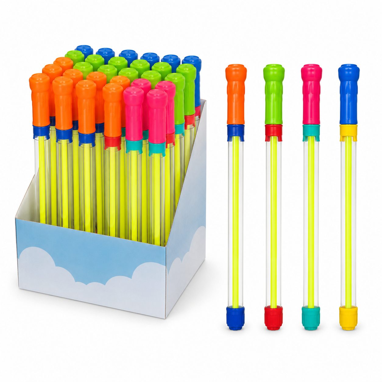 Blaster de Apa pentru Copii, , Dimensiune 2.5 cm, Jucarie de Vara pentru Plaja, Piscina si Curte, Rezervor pentru Apa, Diverse Modele, Multicolor