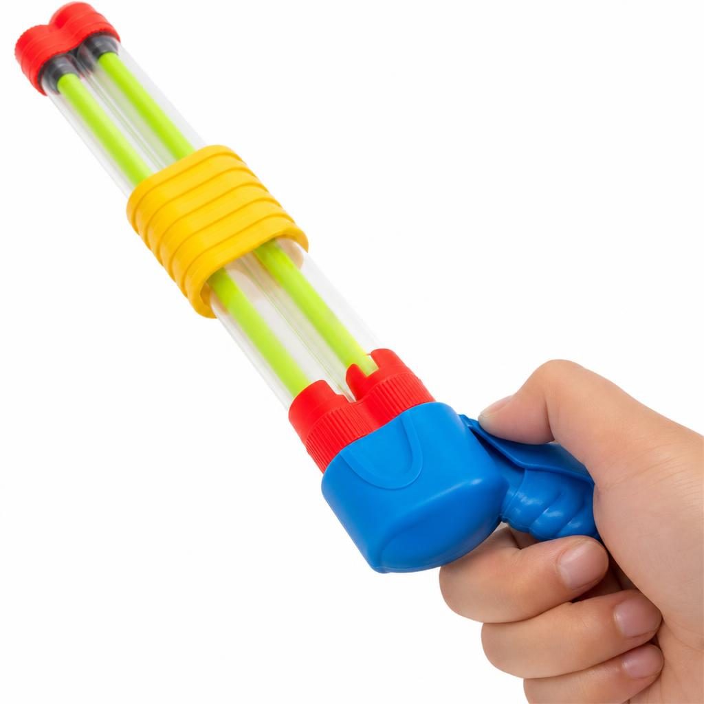 Pistol cu Apa pentru Copii, , Dimensiune 40 cm, Jucarie de Vara pentru Plaja, Piscina si Curte, Rezervor pentru Apa, Design Usor de Manevrat, Multicolor 4