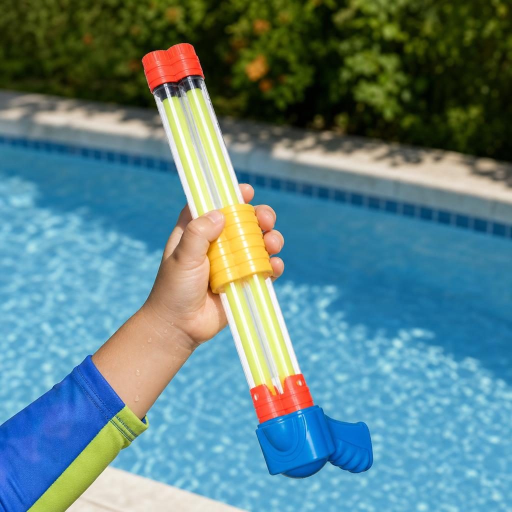 Pistol cu Apa pentru Copii, , Dimensiune 40 cm, Jucarie de Vara pentru Plaja, Piscina si Curte, Rezervor pentru Apa, Design Usor de Manevrat, Multicolor 5