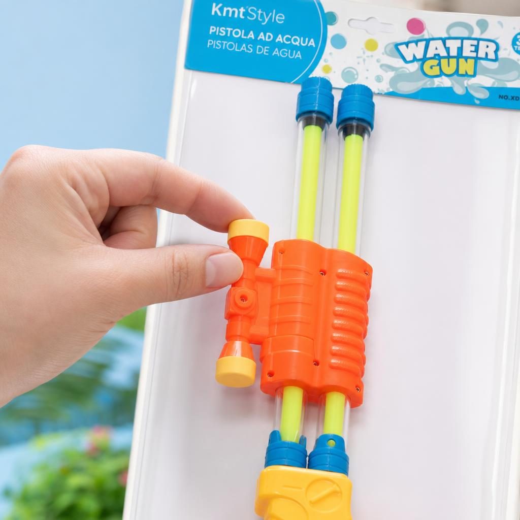 Pistol cu Apa pentru Copii, , Dimensiune 47 cm, Jucarie de Vara pentru Plaja, Piscina si Curte, Rezervor pentru Apa, Design Usor de Manevrat, Multicolor 3