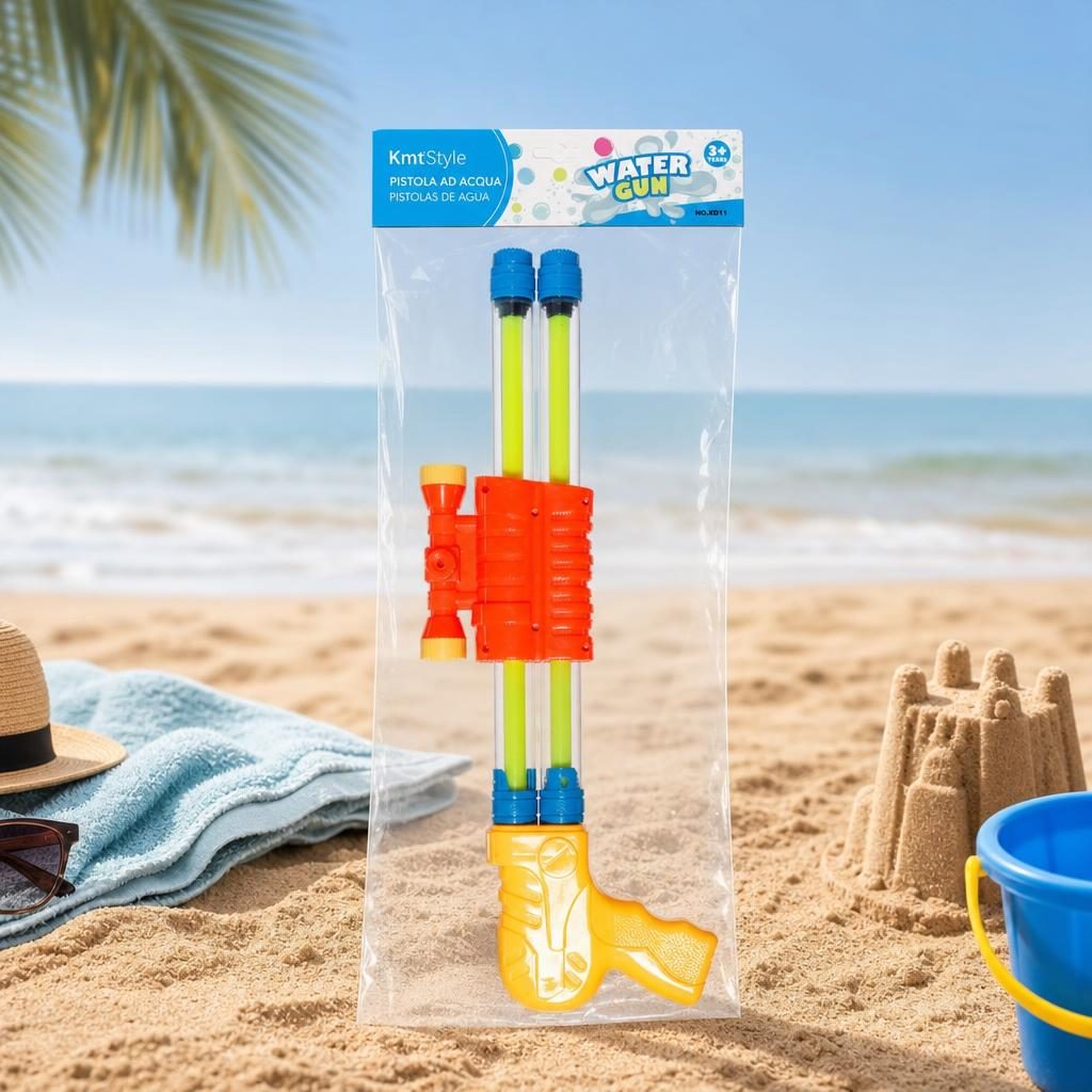 Pistol cu Apa pentru Copii, , Dimensiune 47 cm, Jucarie de Vara pentru Plaja, Piscina si Curte, Rezervor pentru Apa, Design Usor de Manevrat, Multicolor 5