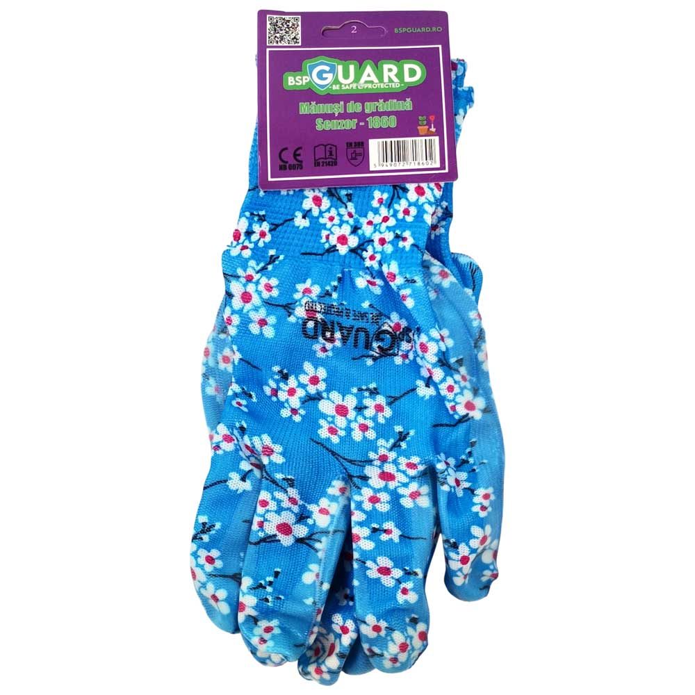 Manusi Textil/Cauciucat Gradina cu Flori Colorate 1