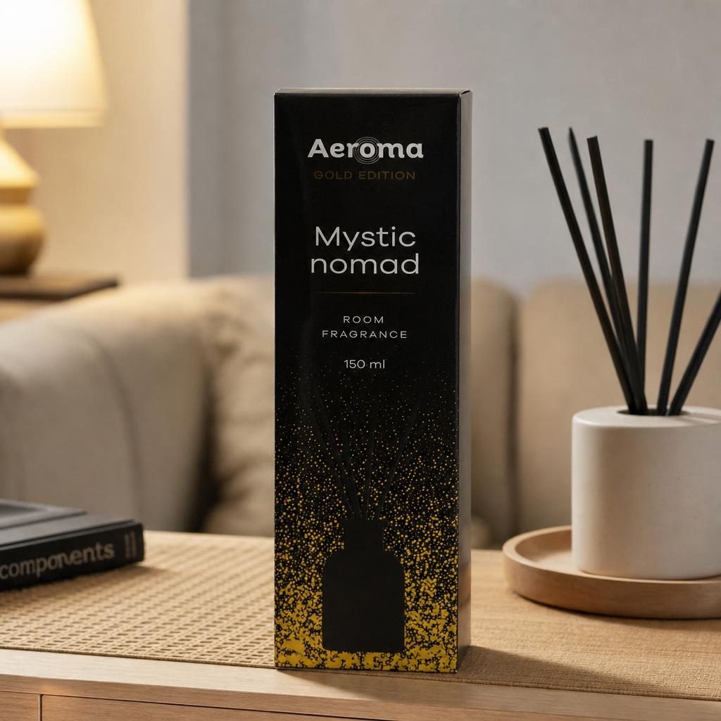 Odorizant Camera cu Difuzor, Aeroma Luxury Gold, 150 ml Mystic Nomad