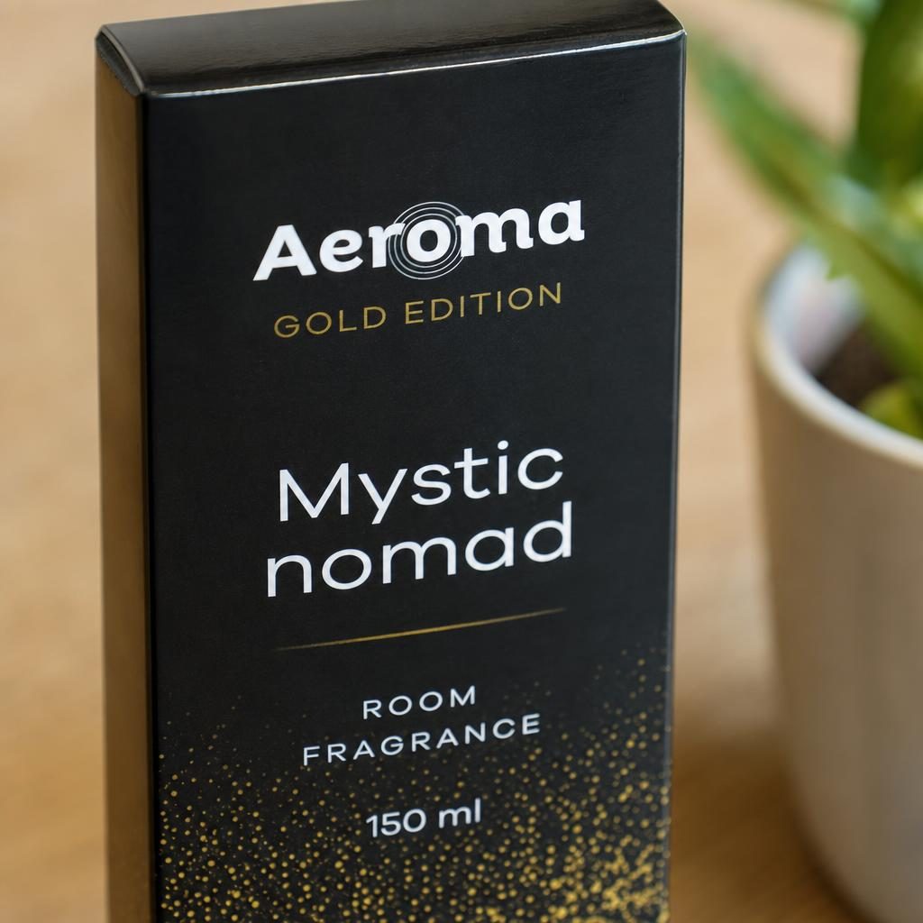 Odorizant Camera cu Difuzor, Aeroma Luxury Gold, 150 ml Mystic Nomad