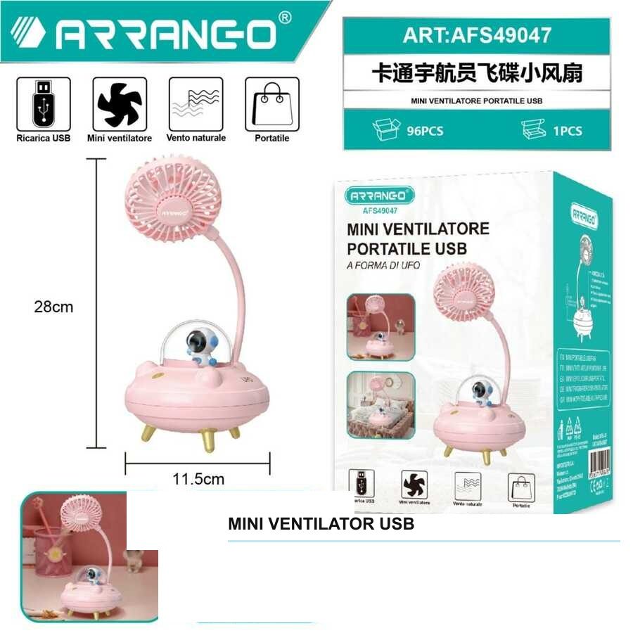 Mini Ventilator Portabil, Flippy, Model Compact si Portabil, Alimentare USB 5V, Flux de Aer Racoritor, Utilizare Usoara si Confort in Zilele Calduroase, Ideal pentru Birou, Camera, Masina, Calatorii si Vara