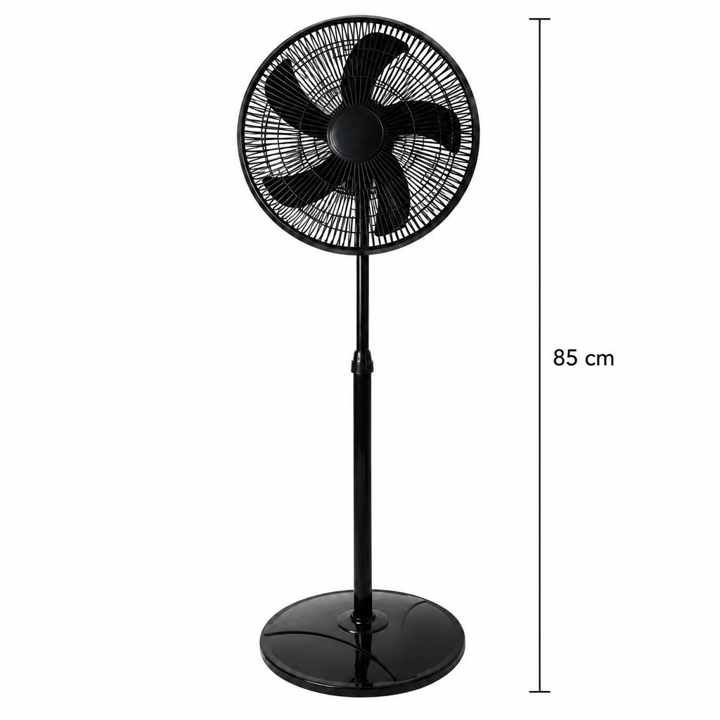 Ventilator Portabil, , Model Compact si Portabil, Flux de Aer Racoritor, Utilizare Usoara si Confort in Zilele Calduroase, Ideal pentru Birou, Camera, Masina, Calatorii si Vara, 45W, 110x42 cm, Negru 5