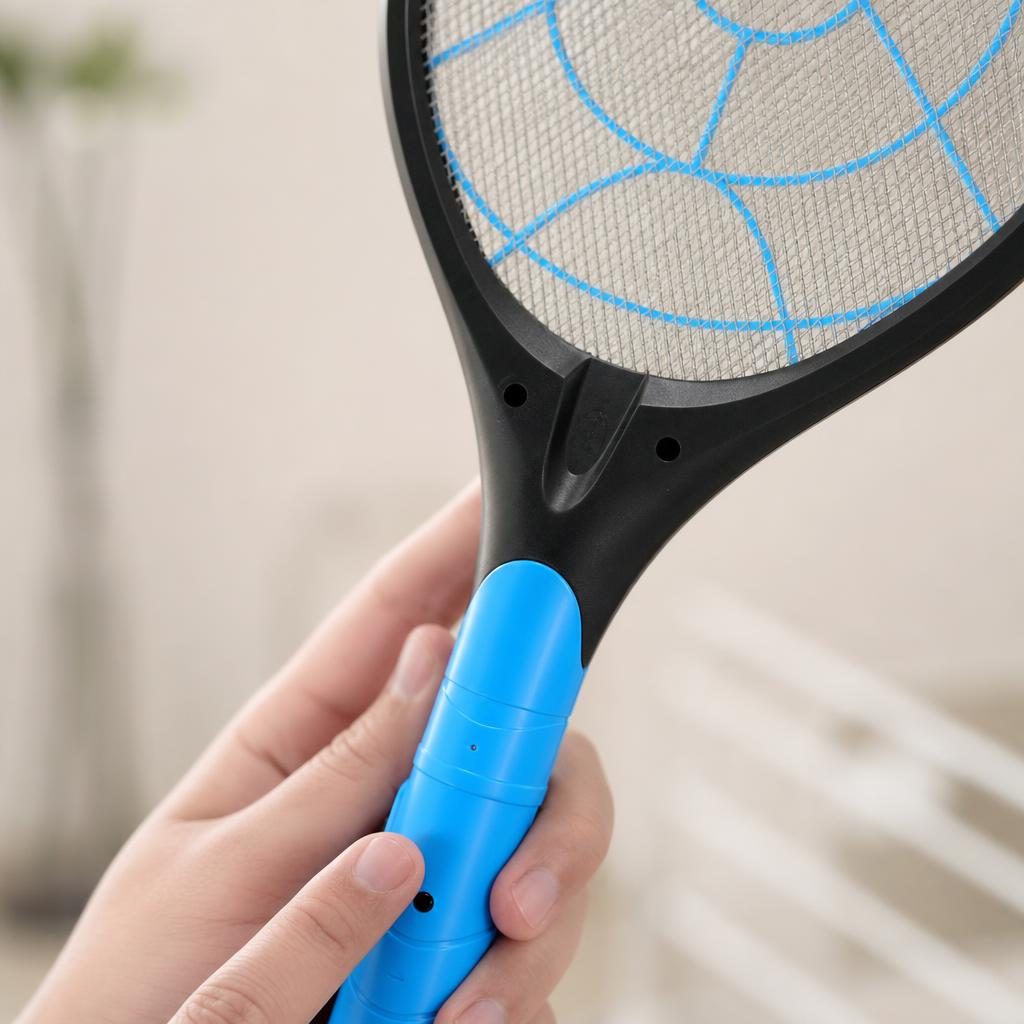 Paleta Electrica Anti-Insecte, , Model Practic pentru Utilizare Zilnica, Alimentare Electrica si Design Portabil, Protectie Impotriva Insectelor, Utilizare Practica si Confort Sporit, Ideal pentru Casa, Terasa, Curte, Camping si Seri de Vara 3