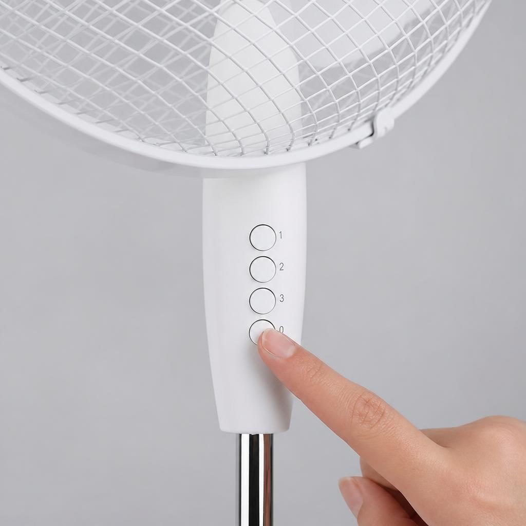 Ventilator Portabil, , Model Compact si Portabil, Flux de Aer Racoritor, Utilizare Usoara si Confort in Zilele Calduroase, Ideal pentru Birou, Camera, Masina, Calatorii si Vara, 120x41 cm, Alb 2