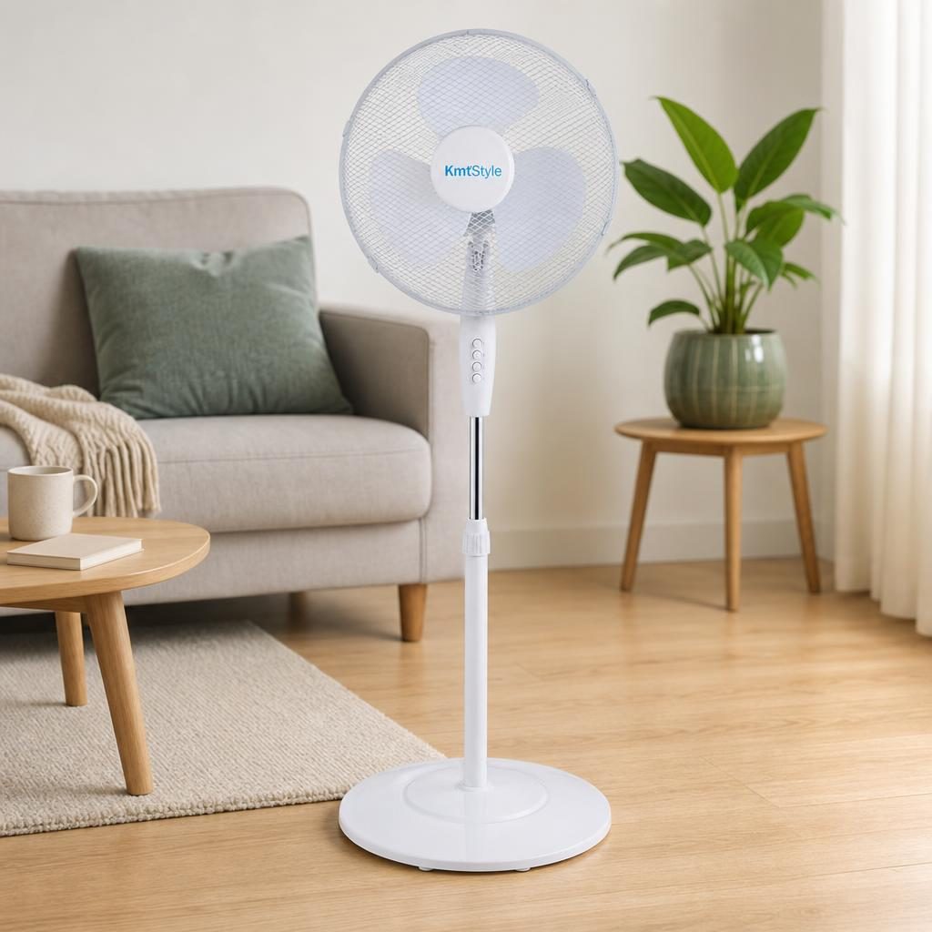 Ventilator Portabil, , Model Compact si Portabil, Flux de Aer Racoritor, Utilizare Usoara si Confort in Zilele Calduroase, Ideal pentru Birou, Camera, Masina, Calatorii si Vara, 120x41 cm, Alb 4