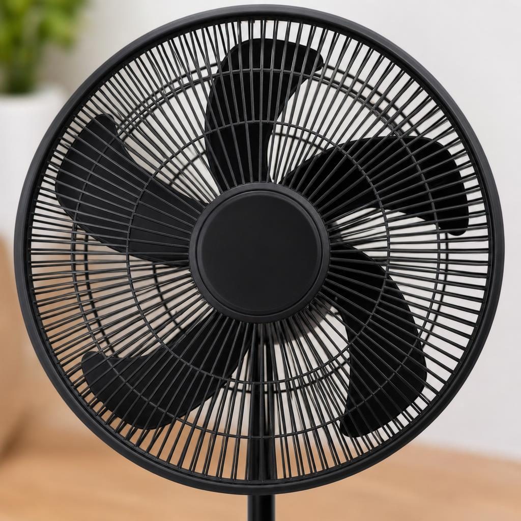 Ventilator Portabil, , Model Compact si Portabil, Flux de Aer Racoritor, Utilizare Usoara si Confort in Zilele Calduroase, Ideal pentru Birou, Camera, Masina, Calatorii si Vara, 45W, 110x42 cm, Negru 2