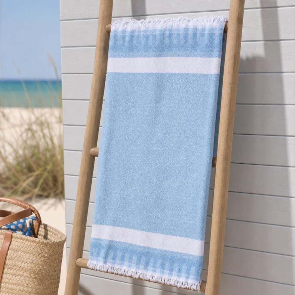 Prosop de Plaja, Flippy, Model Practic pentru Utilizare Zilnica, Material Textil Usor si Absorbant, Uscare Rapida, Atingere Placuta si Confort dupa Baie sau Inot, Ideal pentru Plaja, Picnic, Piscina, Camping si Vacante, Multicolor