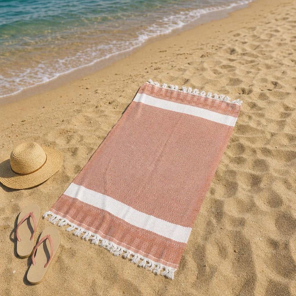 Prosop de Plaja, Flippy, Model Practic pentru Utilizare Zilnica, Material Textil Usor si Absorbant, Uscare Rapida, Atingere Placuta si Confort dupa Baie sau Inot, Ideal pentru Plaja, Picnic, Piscina, Camping si Vacante, Multicolor