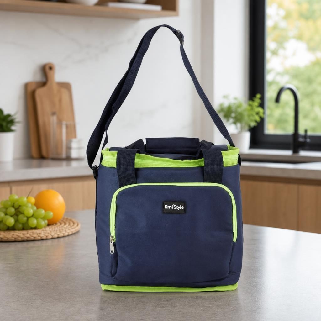 Geanta Termoizolanta Portabila, Flippy, Dimensiune 28x29x20 cm, Compartiment Izolat pentru Alimente si Bauturi, Inchidere cu Fermoar, Manere Rezistente, Ideala pentru Picnic, Plaja si Calatorii