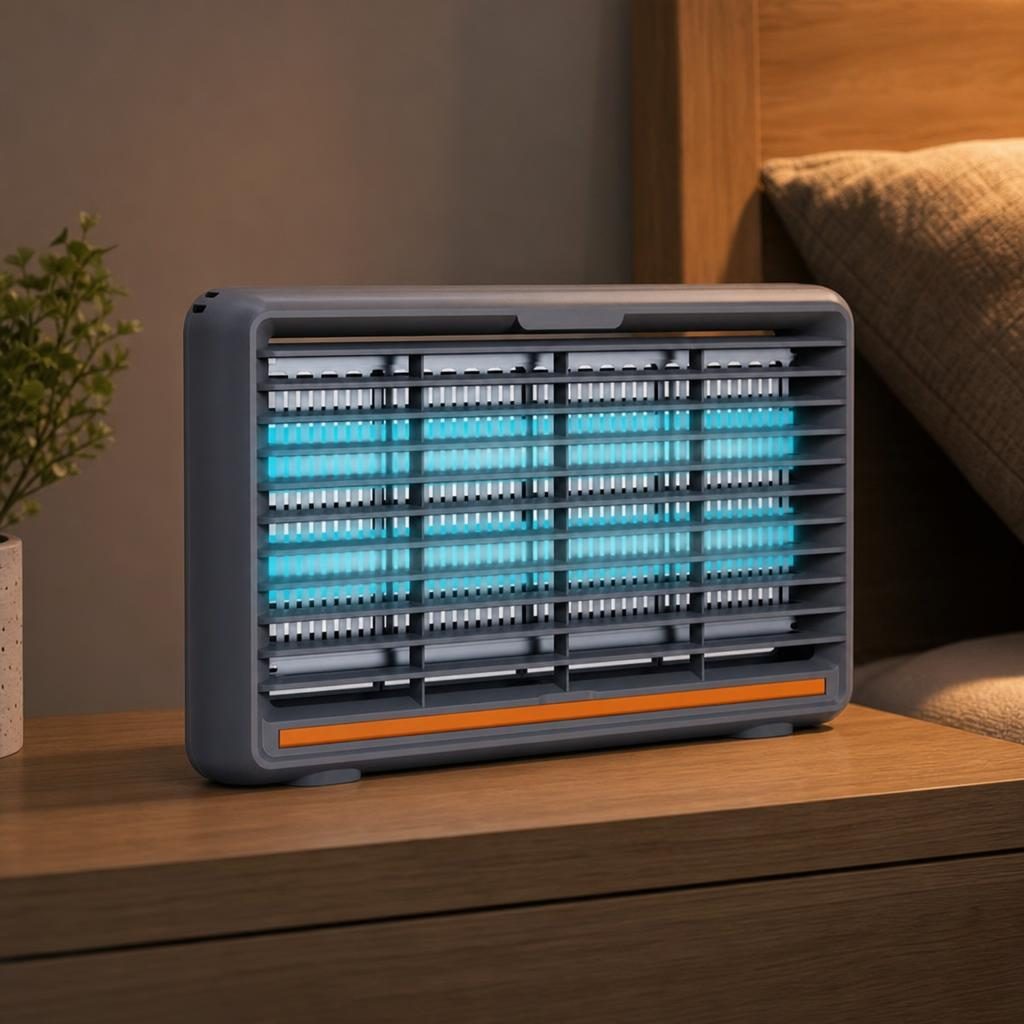 Lampa Anti-Tantari, , Model Practic pentru Utilizare Zilnica, Alimentare Electrica si Design Portabil, Protectie Impotriva Insectelor, Utilizare Practica si Confort Sporit, Ideal pentru Casa, Terasa, Curte, 24.6 x 45.5 cm, Gri 3