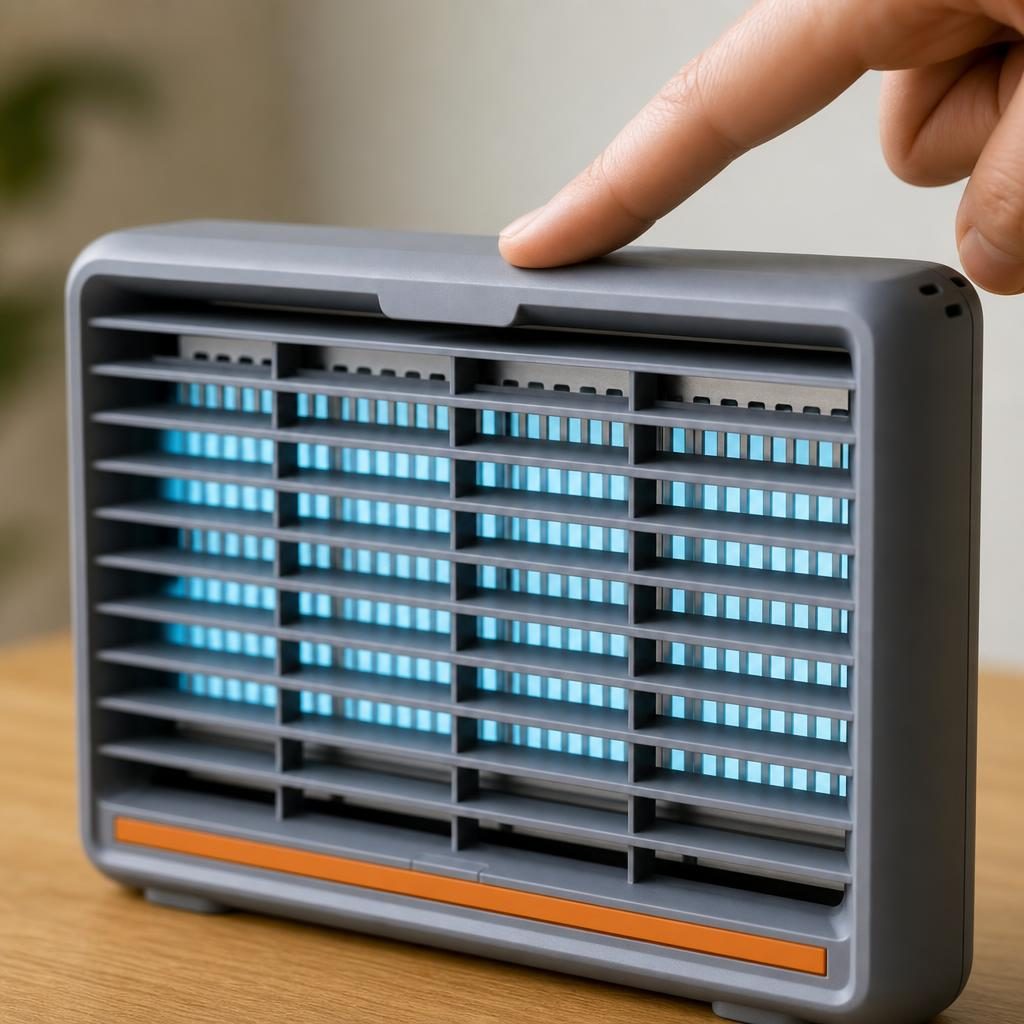 Lampa Anti-Tantari, , Model Practic pentru Utilizare Zilnica, Alimentare Electrica si Design Portabil, Protectie Impotriva Insectelor, Utilizare Practica si Confort Sporit, Ideal pentru Casa, Terasa, Curte, 24.6 x 45.5 cm, Gri 4