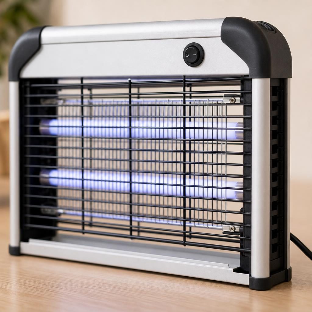 Lampa Anti-Tantari, , Model Practic pentru Utilizare Zilnica, Alimentare Electrica si Design Portabil, Protectie Impotriva Insectelor, Utilizare Practica si Confort Sporit, Ideal pentru Casa, Terasa, Curte, 26.5 x 27 cm, Alb 4