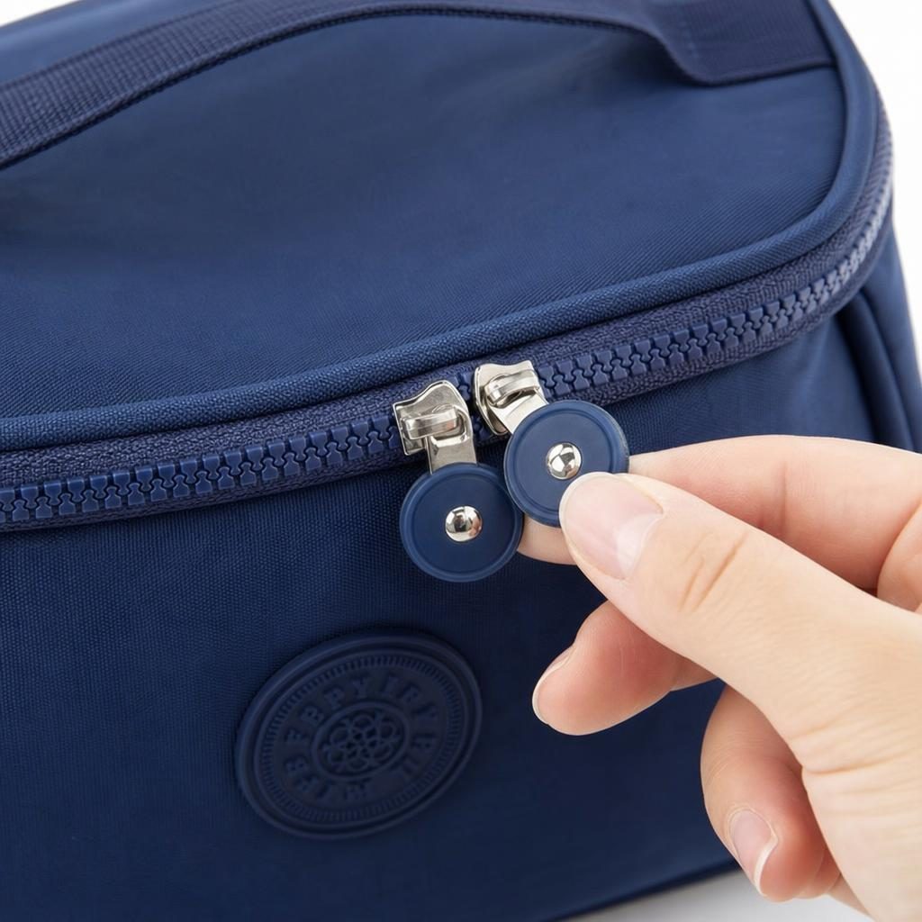 Geanta de Plaja, , Model Portabil pentru Transport, Compartiment Termoizolant si Inchidere Practica, Pastreaza Produsele Organizate, Usor de Transportat si Potrivita pentru Vara, Ideal pentru Plaja, Picnic, Piscina, Camping si Vacante 4