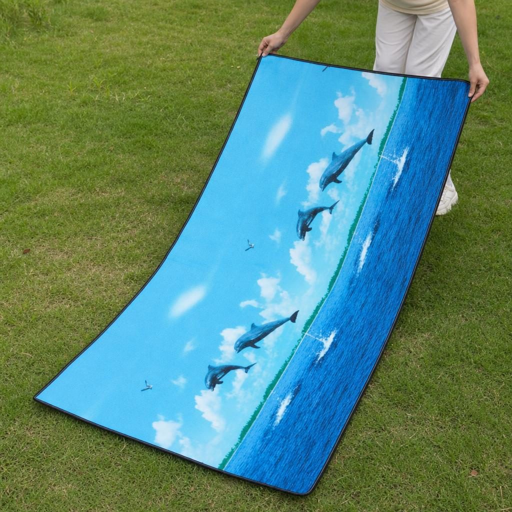 Covor de Plaja, Flippy, Model Practic pentru Utilizare Zilnica, Design Practic si Material Rezistent, Utilizare Practica, Confort si Organizare in Activitatile de Vara, Ideal pentru Plaja, Picnic, Piscina, Camping si Vacante