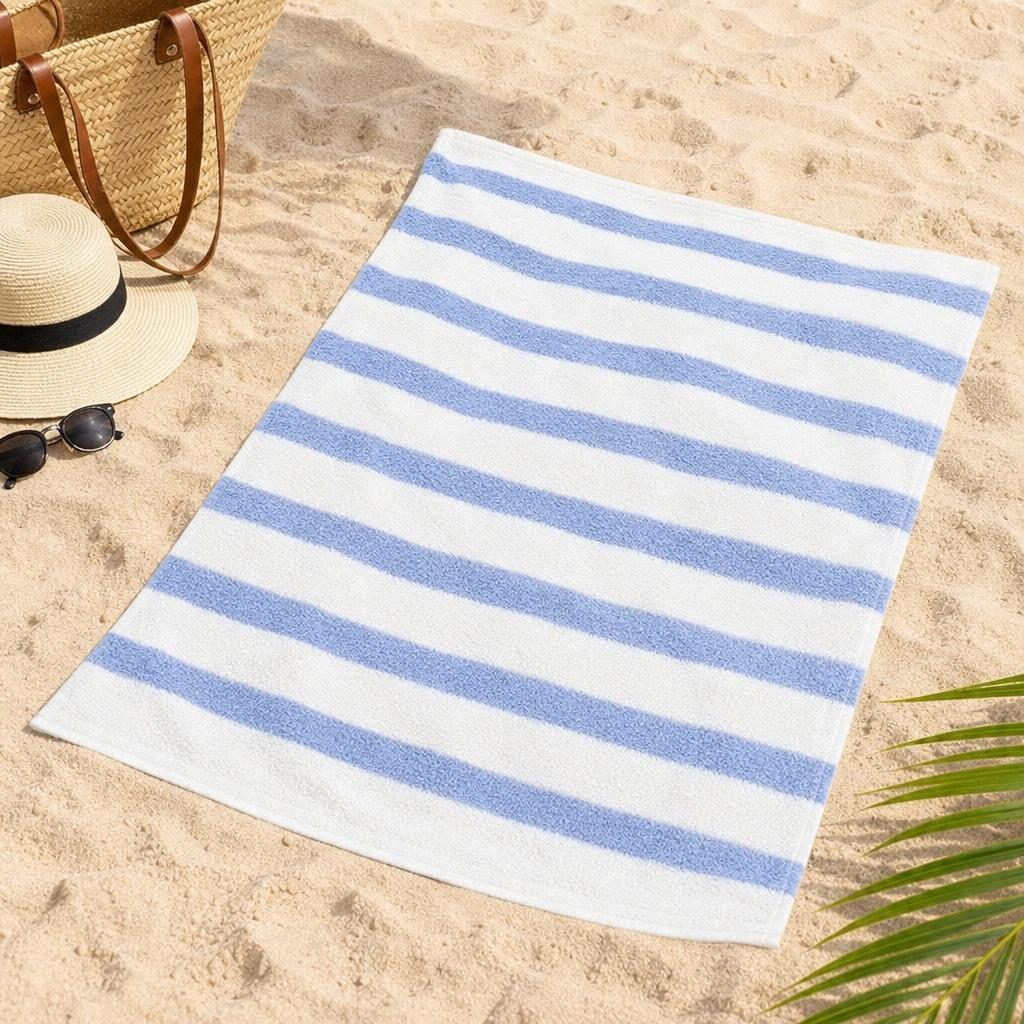 Prosop de Plaja, Flippy, Model Practic pentru Utilizare Zilnica, Material Textil Usor si Absorbant, Uscare Rapida, Atingere Placuta si Confort dupa Baie sau Inot, Ideal pentru Plaja, Picnic, Piscina, Camping si Vacante, Multicolor
