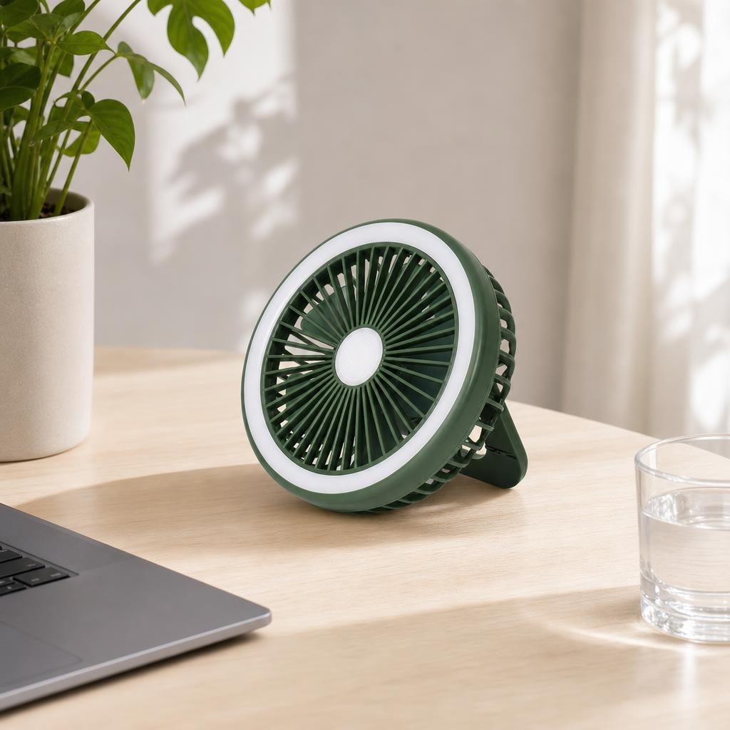 Mini Ventilator Portabil, Flippy, Model Compact si Portabil, Alimentare USB 5V, Flux de Aer Racoritor, Utilizare Usoara si Confort in Zilele Calduroase, Ideal pentru Birou, Camera, Masina, Calatorii si Vara