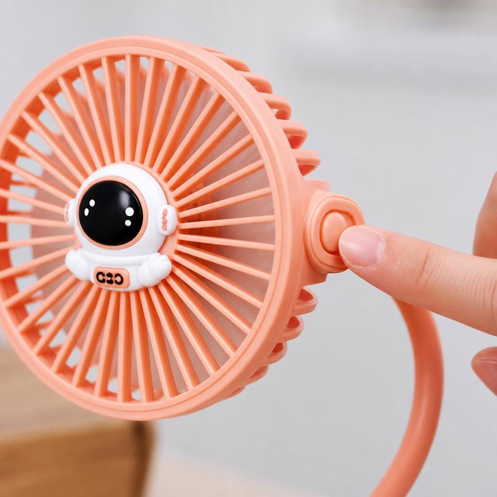 Mini Ventilator Portabil, Flippy, Model Compact si Portabil, Alimentare USB 5V, Flux de Aer Racoritor, Utilizare Usoara si Confort in Zilele Calduroase, Ideal pentru Birou, Camera, Masina, Calatorii si Vara