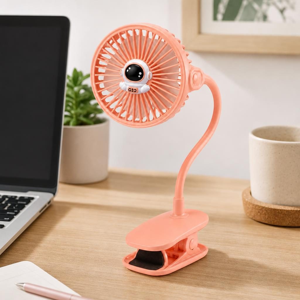 Mini Ventilator Portabil, Flippy, Model Compact si Portabil, Alimentare USB 5V, Flux de Aer Racoritor, Utilizare Usoara si Confort in Zilele Calduroase, Ideal pentru Birou, Camera, Masina, Calatorii si Vara