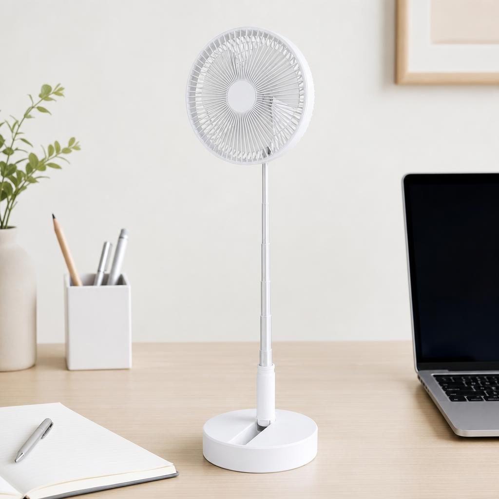Mini Ventilator Portabil, Flippy, Model Compact si Portabil, Alimentare USB 5V, Flux de Aer Racoritor, Utilizare Usoara si Confort in Zilele Calduroase, Ideal pentru Birou, Camera, Masina, Calatorii si Vara