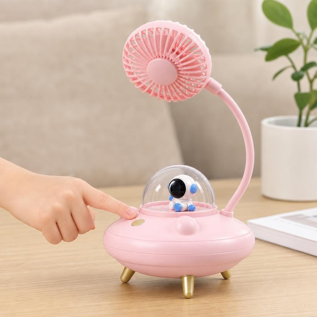 Mini Ventilator Portabil, Flippy, Model Compact si Portabil, Alimentare USB 5V, Flux de Aer Racoritor, Utilizare Usoara si Confort in Zilele Calduroase, Ideal pentru Birou, Camera, Masina, Calatorii si Vara