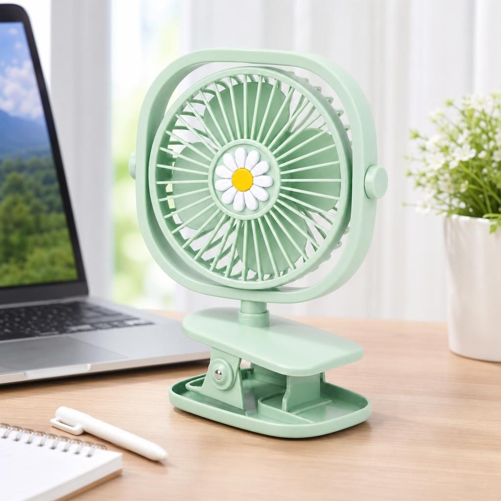 Mini Ventilator Portabil, Flippy, Model Compact si Portabil, Alimentare USB 5V, Flux de Aer Racoritor, Utilizare Usoara si Confort in Zilele Calduroase, Ideal pentru Birou, Camera, Masina, Calatorii si Vara
