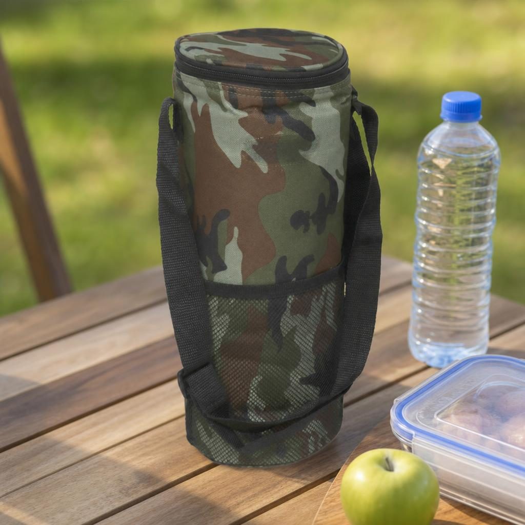 Geanta Termoizolanta Portabila, , Dimensiune 2 L, Compartiment Izolat pentru Alimente si Bauturi, Inchidere cu Fermoar, Manere Rezistente, Ideala pentru Picnic, Plaja si Calatorii 5