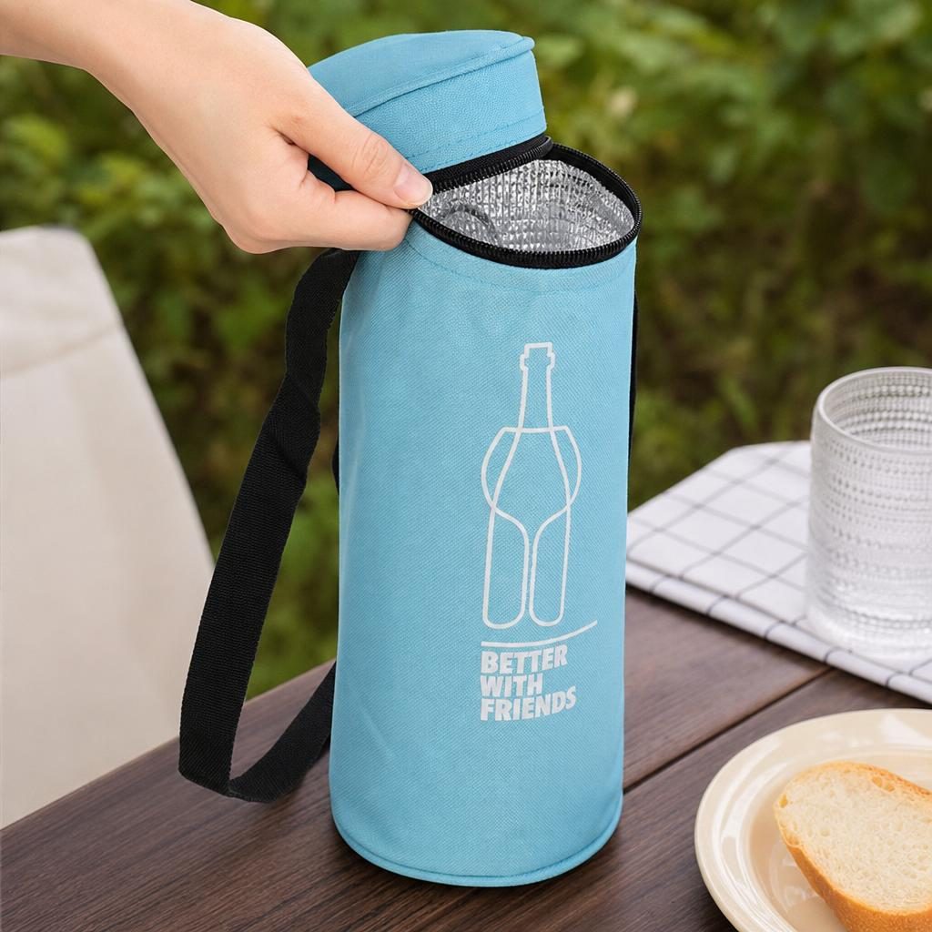 Geanta Termoizolanta, , Model Portabil pentru Transport, Compartiment Termoizolant si Inchidere Practica, Pastreaza Produsele Organizate, Usor de Transportat si Potrivita pentru Vara, Ideal pentru Plaja, Picnic, Piscina, Camping si Vacante 4