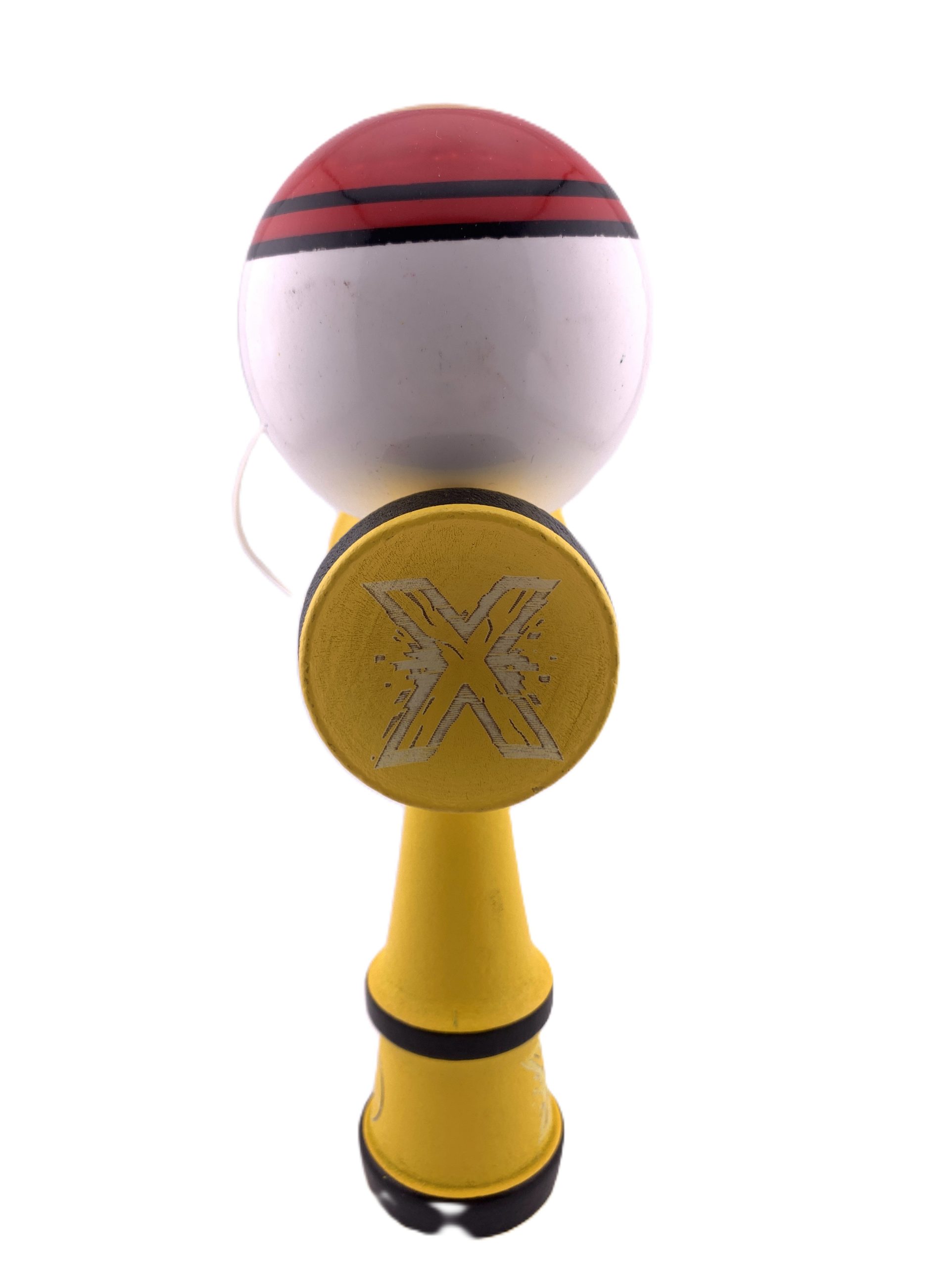 RESIGILAT - Kendama X Originala, Profesionala, Flippy, Big Cups V2, Model Rege Super Sticky Legendary Cupe Mari, Rulment Metalic cu Ata 55 cm, Maner