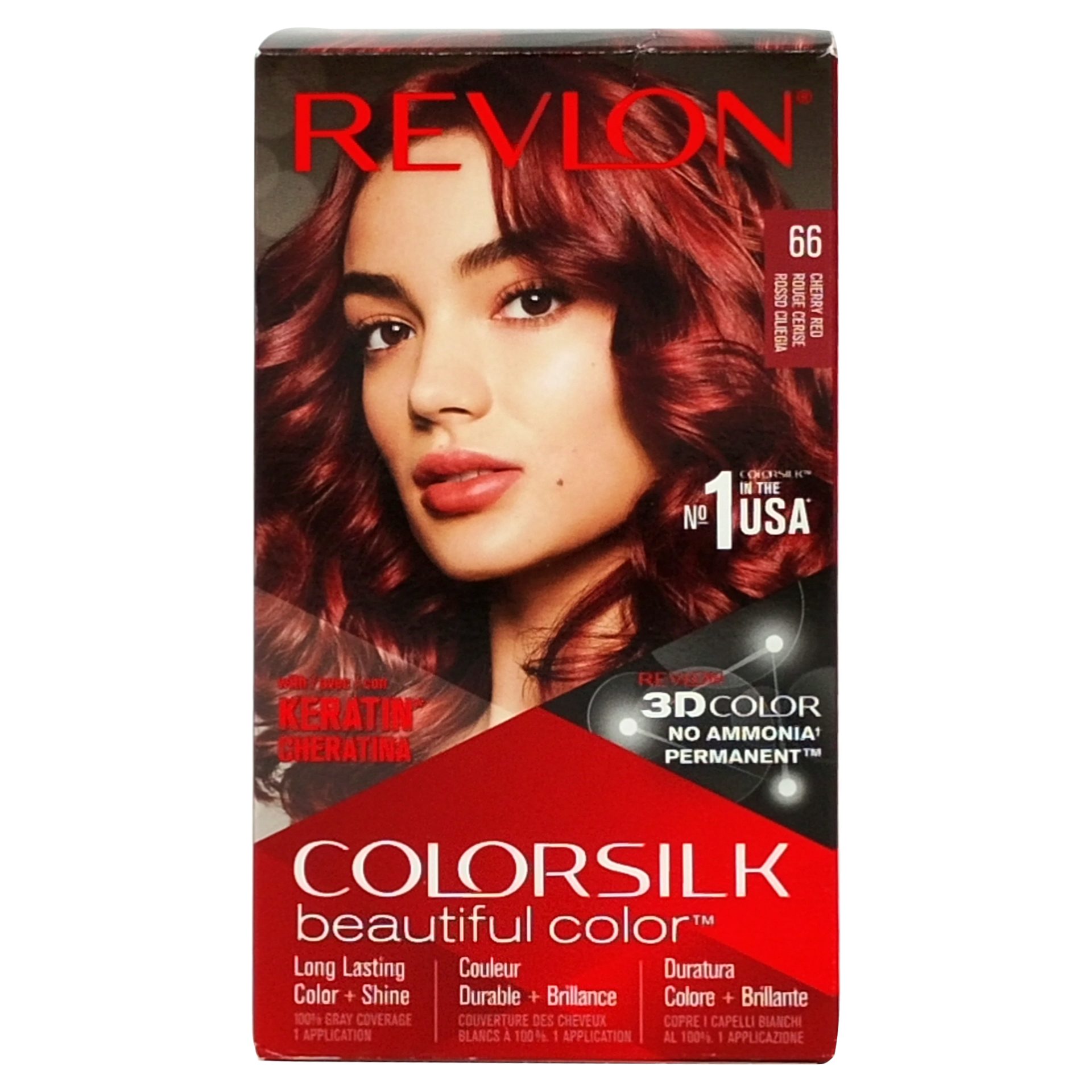 Vopsea pentru Par, Revlon Color Silk, 66 Cherry Red 1