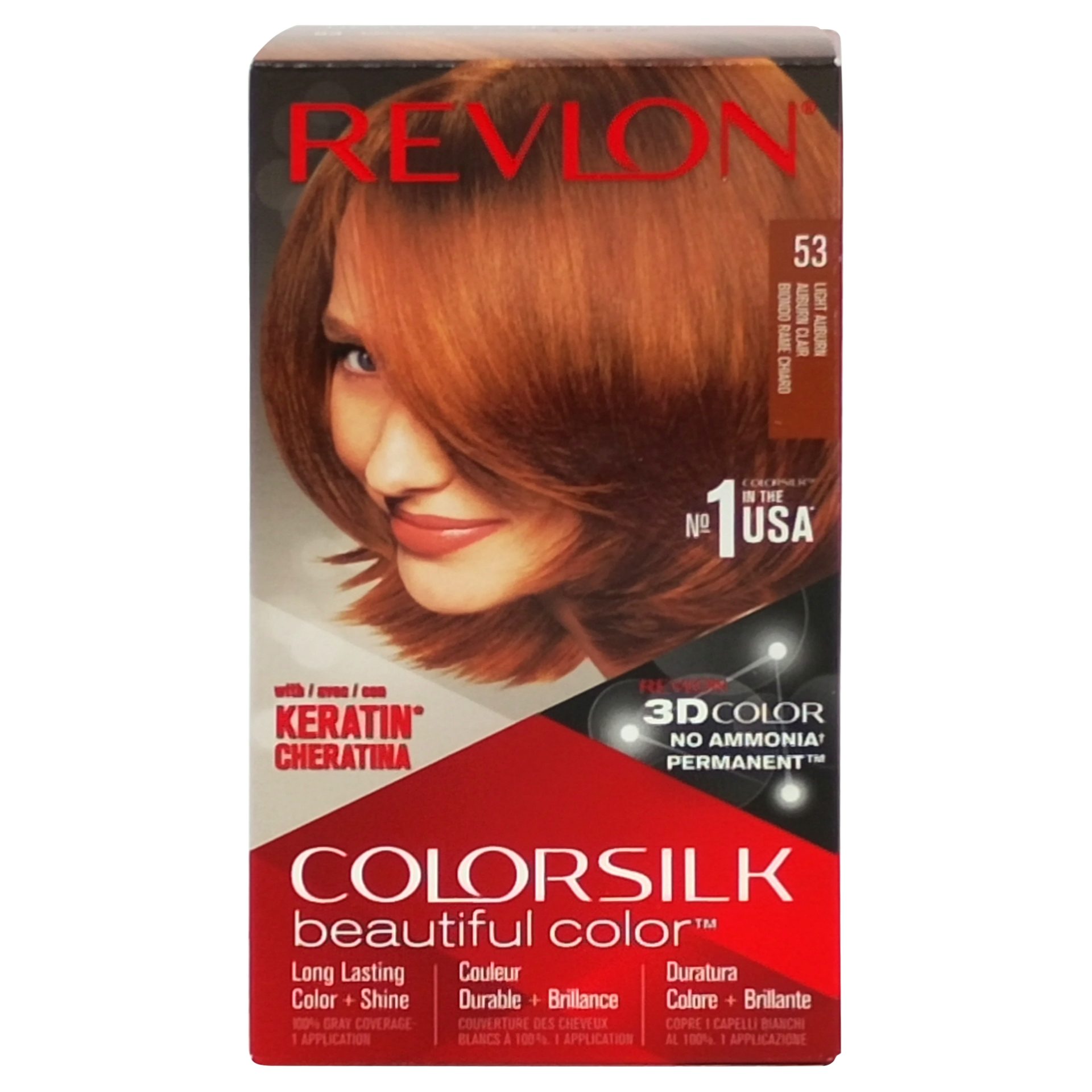 Vopsea pentru Par, Revlon Color Silk, 53 Light Auburn 1
