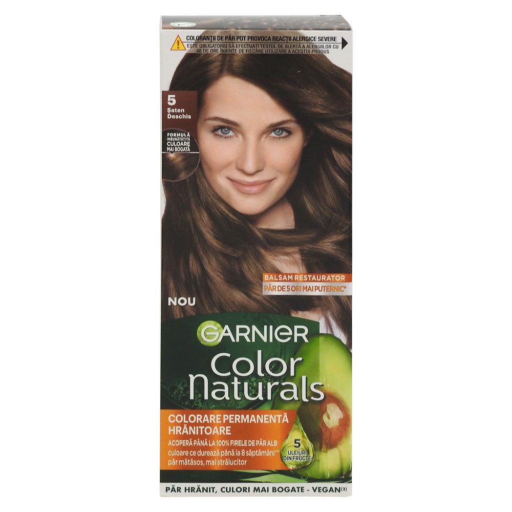 Vopsea pentru Par, Garnier Color Naturals, 5 Saten Deschis 1