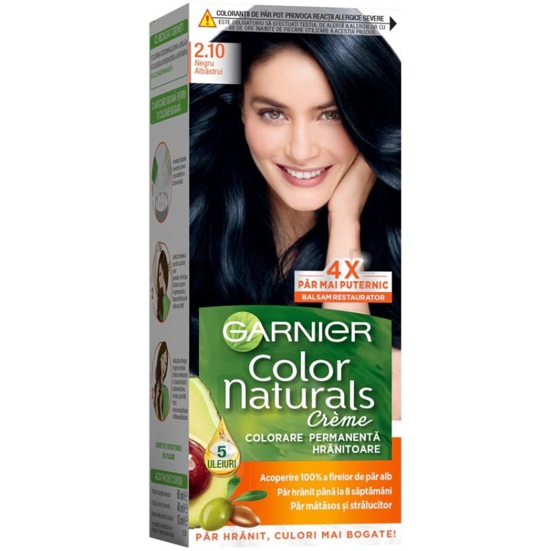 Vopsea pentru Par, Garnier Color Naturals, 2/10 Negru Albastrui 1