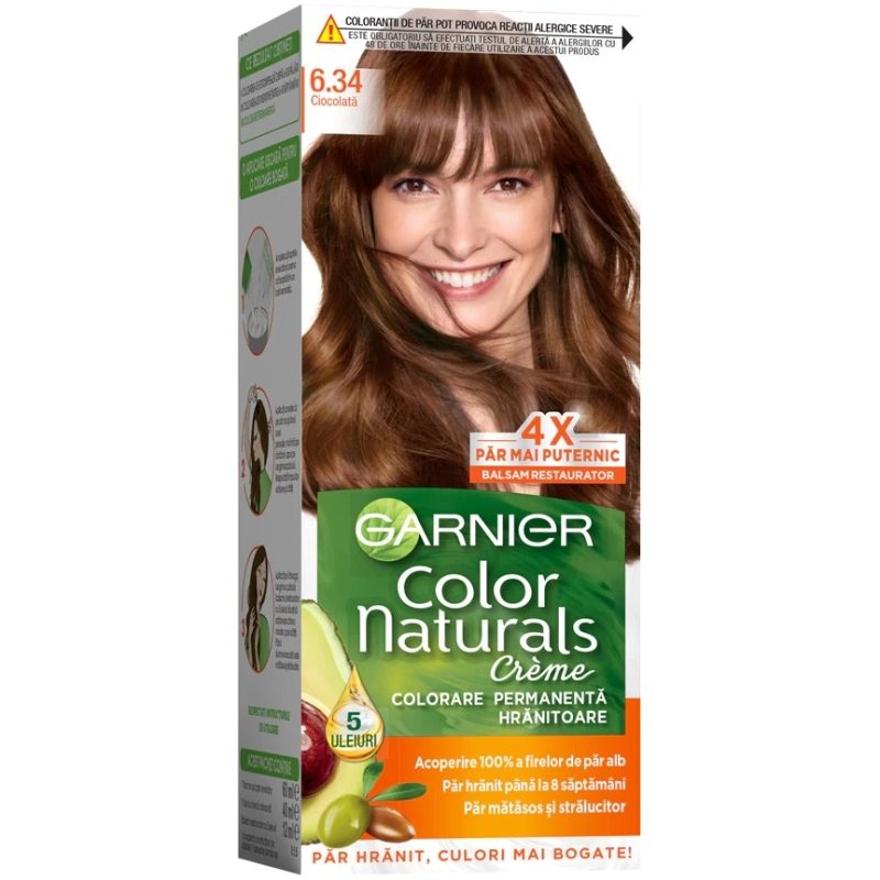 Vopsea pentru Par, Garnier Color Naturals, 6/34 Ciocolata 1